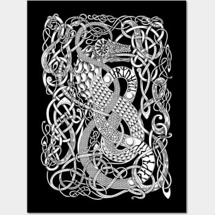 Jormungandr - Norse Viking Serpent Posters and Art